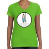 Women's V-Neck Fine Jersey Tee Thumbnail