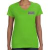 Women's V-Neck Fine Jersey Tee Thumbnail